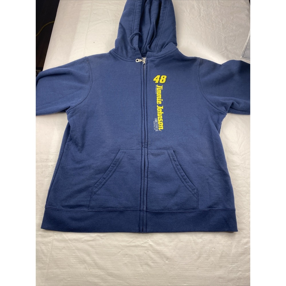 NASCAR Jimmie Johnson  Hoodie Women Sz.L  Blue Chase Authentics Daytona 500 Indy